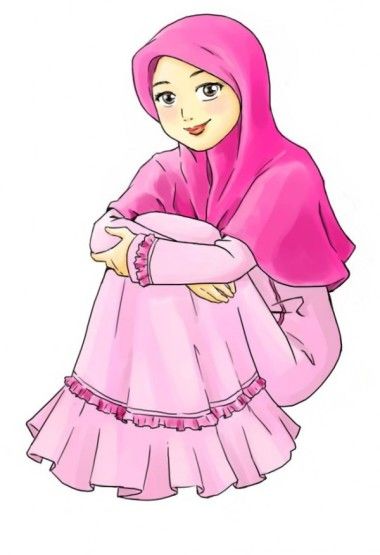 Detail Kartun Muslimah Bahagia Nomer 29