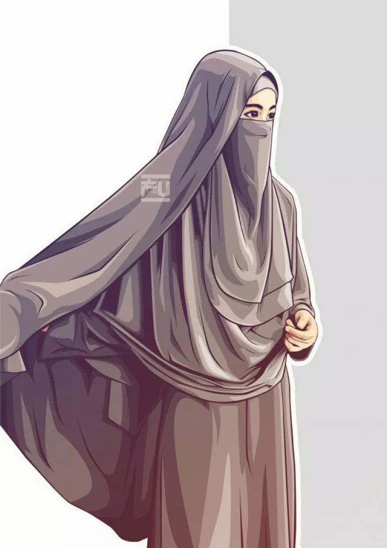 Detail Kartun Muslimah Bercadar Terbaru Nomer 45
