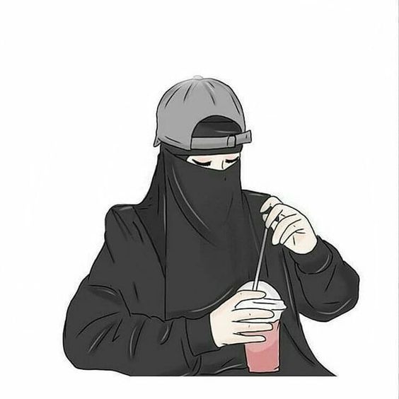 Detail Kartun Muslimah Cantik Bercadar Nomer 38
