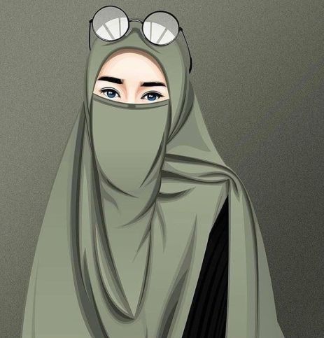 Detail Kartun Muslimah Cantik Bercadar Nomer 6