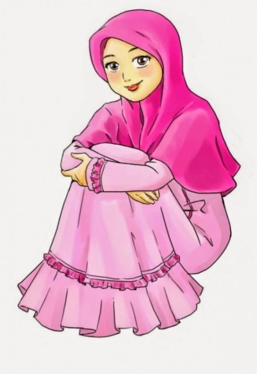 Detail Kartun Muslimah Cantik Berjilbab Nomer 36