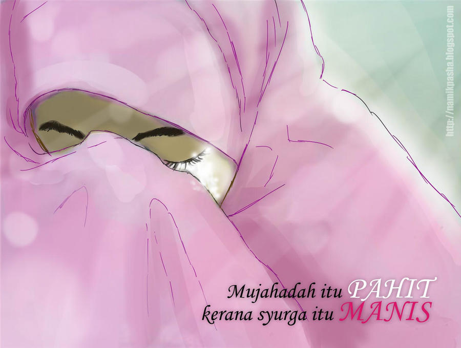 Detail Kartun Muslimah Menangis Dalam Hujan Nomer 5