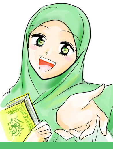 Detail Kartun Muslimah Pegang Al Quran Nomer 55