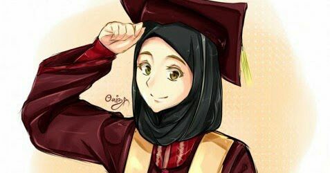 Detail Kartun Muslimah Sarjana Nomer 39