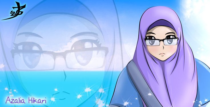 Detail Kartun Muslimah Sedang Belajar Nomer 23