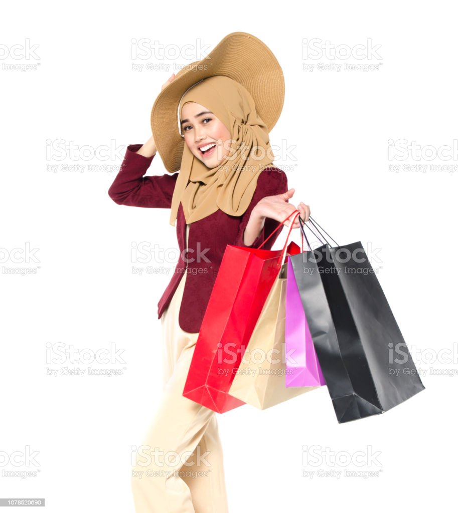 Detail Kartun Muslimah Shopping Nomer 14