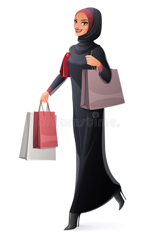 Detail Kartun Muslimah Shopping Nomer 43