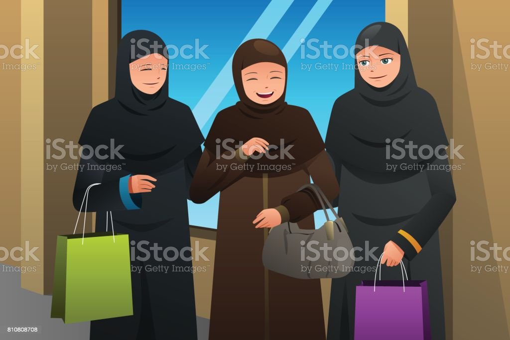 Detail Kartun Muslimah Shopping Nomer 54