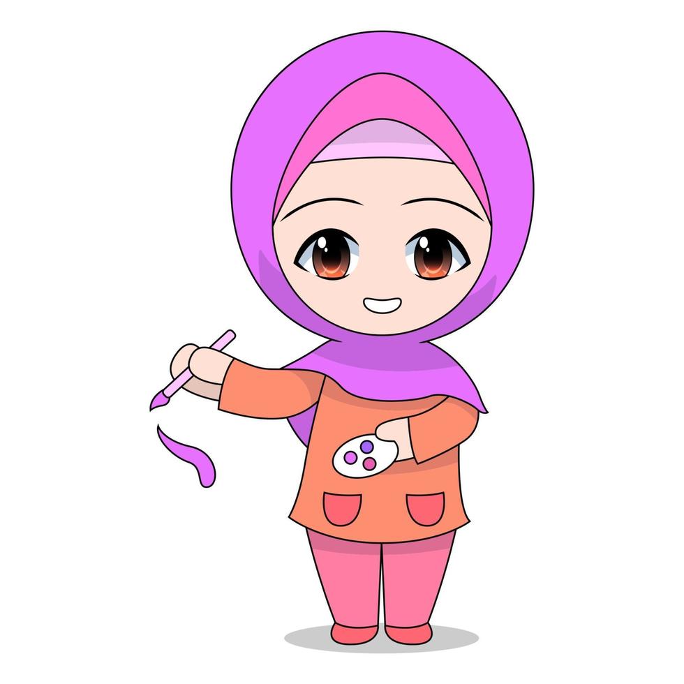 Detail Kartun Muslimah Vector Nomer 23