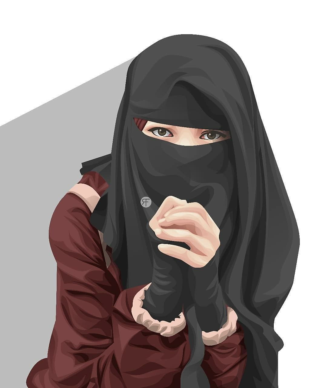 Detail Kartun Muslimah Vector Nomer 36