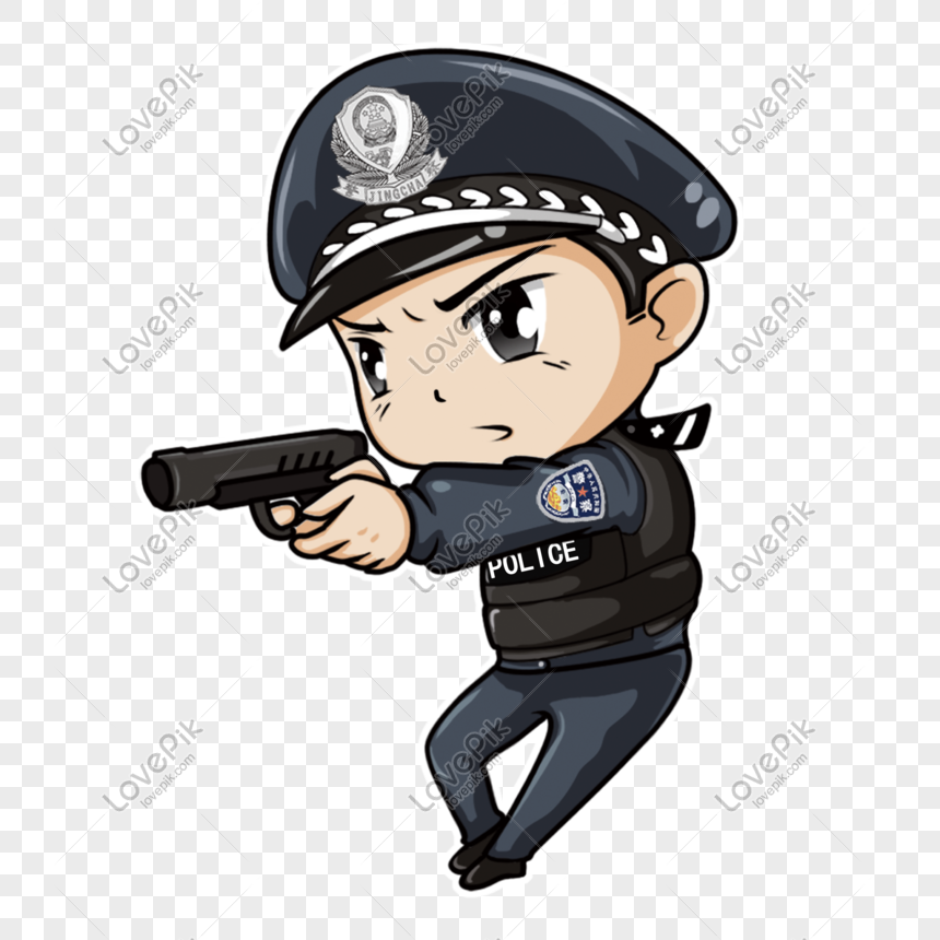 Detail Kartun Polisi Png Nomer 12