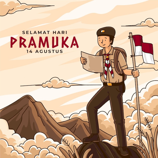 Detail Kartun Pramuka Vector Nomer 8