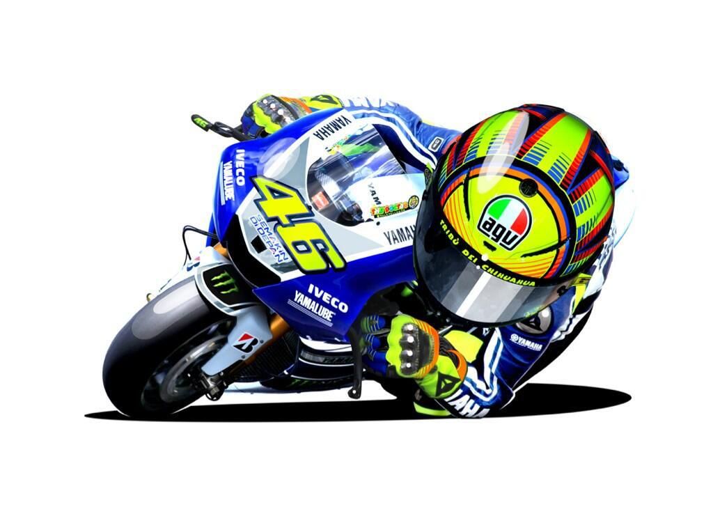 Detail Kartun Valentino Rossi Nomer 18