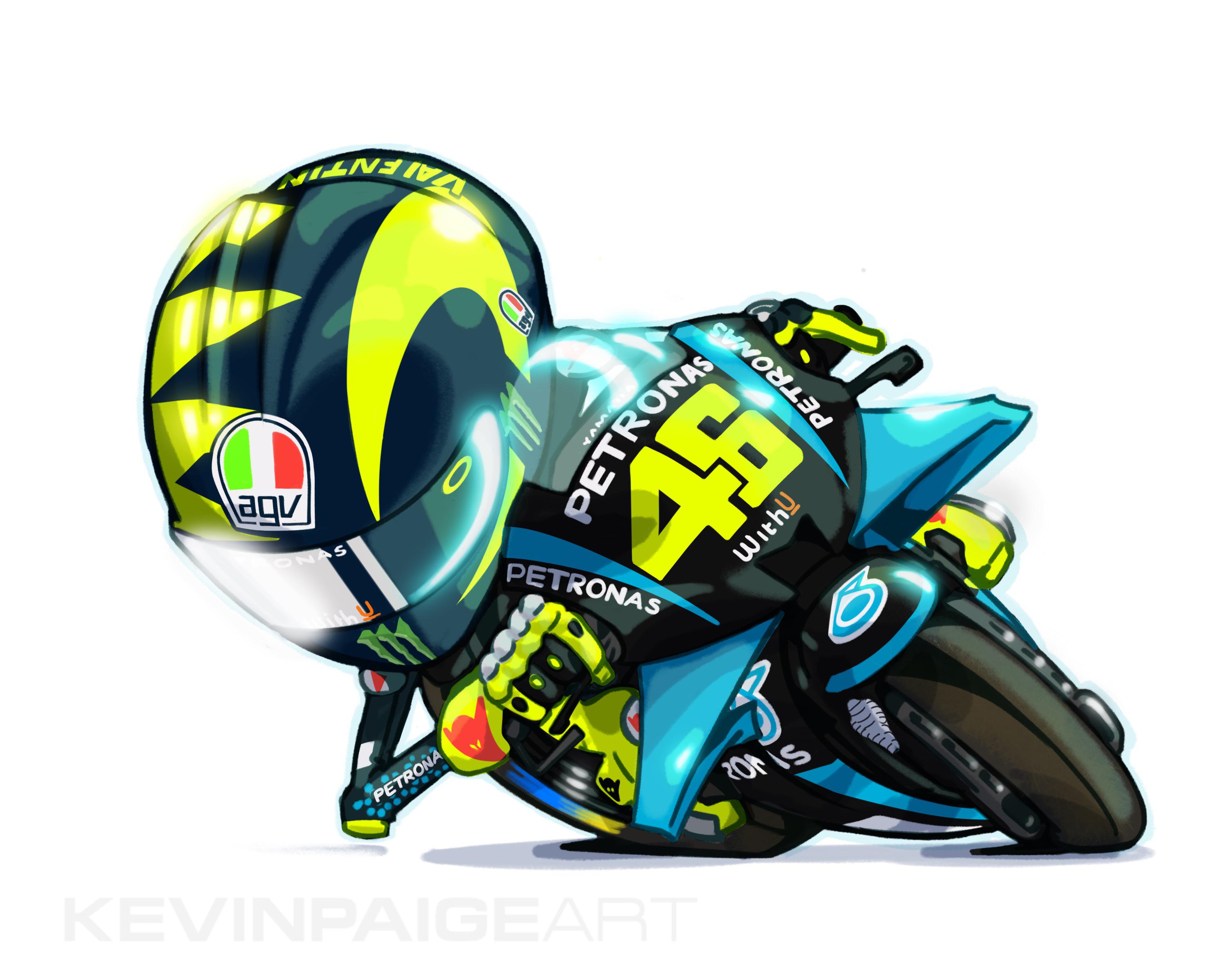 Detail Kartun Valentino Rossi Nomer 26