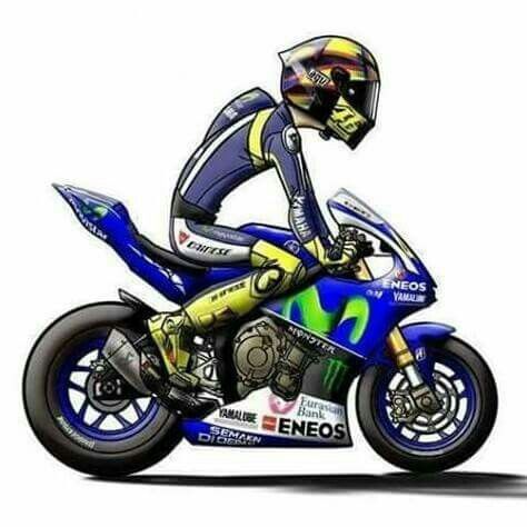 Detail Kartun Valentino Rossi Nomer 27