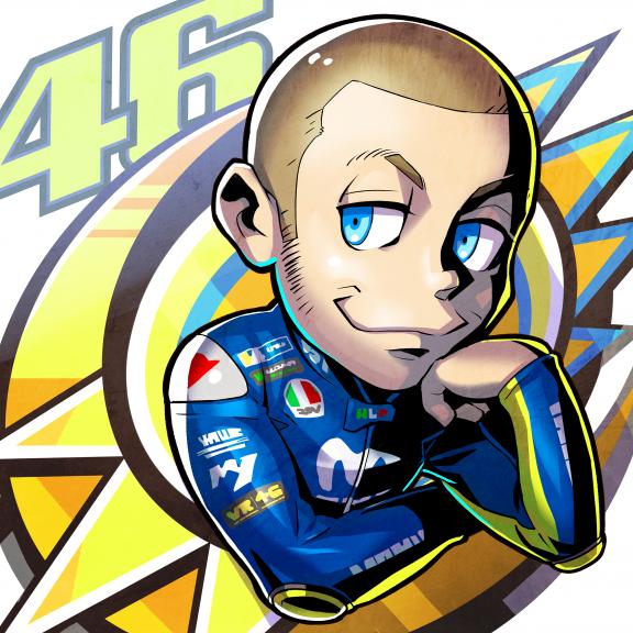 Detail Kartun Valentino Rossi Nomer 42