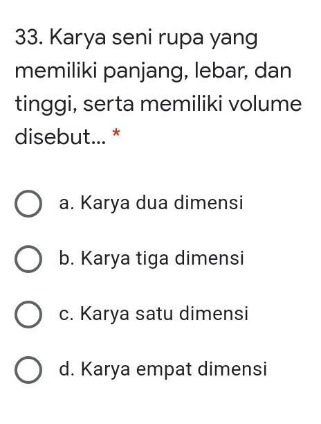 Detail Karya Seni Rupa Tiga Dimensi Memiliki Ukuran Nomer 55