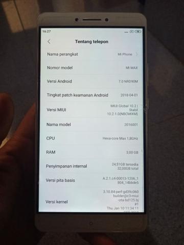 Detail Kaskus Mi Max Nomer 22