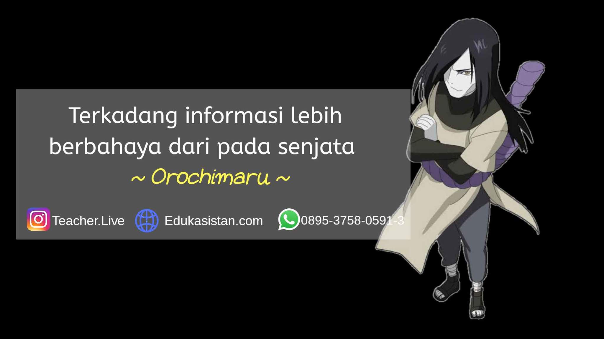 Detail Kata Bijak Orochimaru Nomer 16