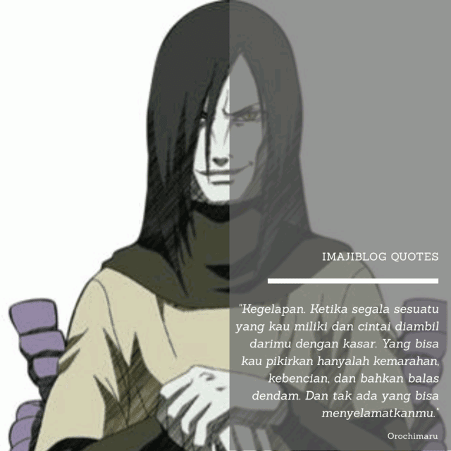 Detail Kata Bijak Orochimaru Nomer 9