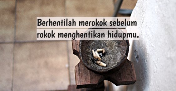 Detail Kata Bijak Stop Merokok Nomer 3