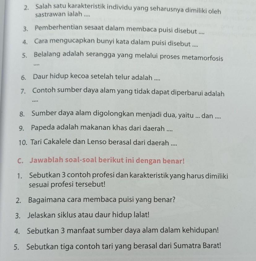 Detail Kata Dalam Puisi Nomer 25