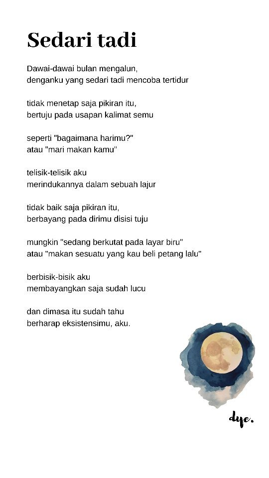 Detail Kata Kata Dalam Puisi Nomer 5