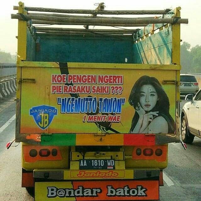 Detail Kata Kata Gokil Di Bak Truk Nomer 6