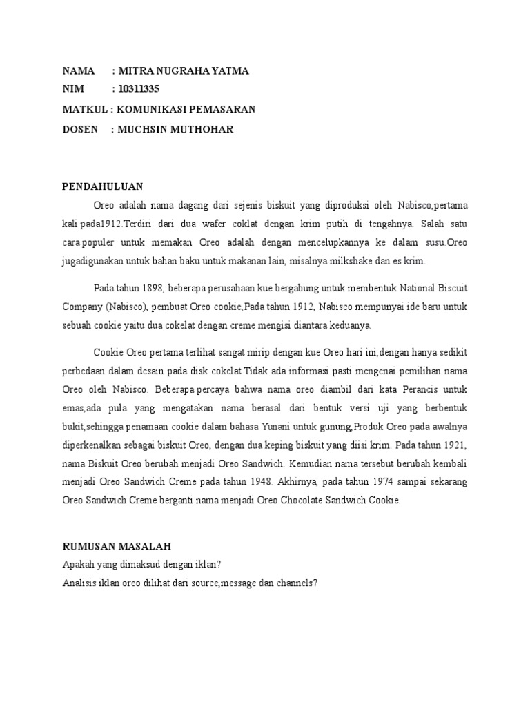 Detail Kata Kata Iklan Oreo Nomer 12