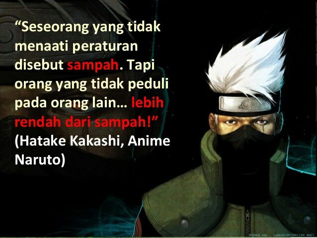 Detail Kata Kata Mutiara Kakashi Nomer 3