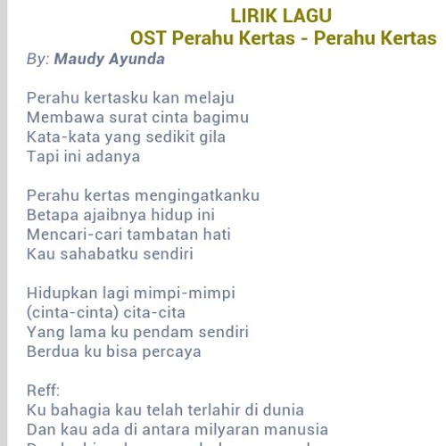 Detail Kata Kata Perahu Kertas Nomer 47