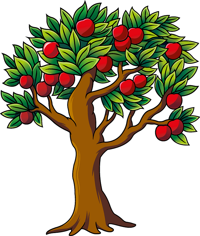 Detail Apple Tree Clipart Png Nomer 5