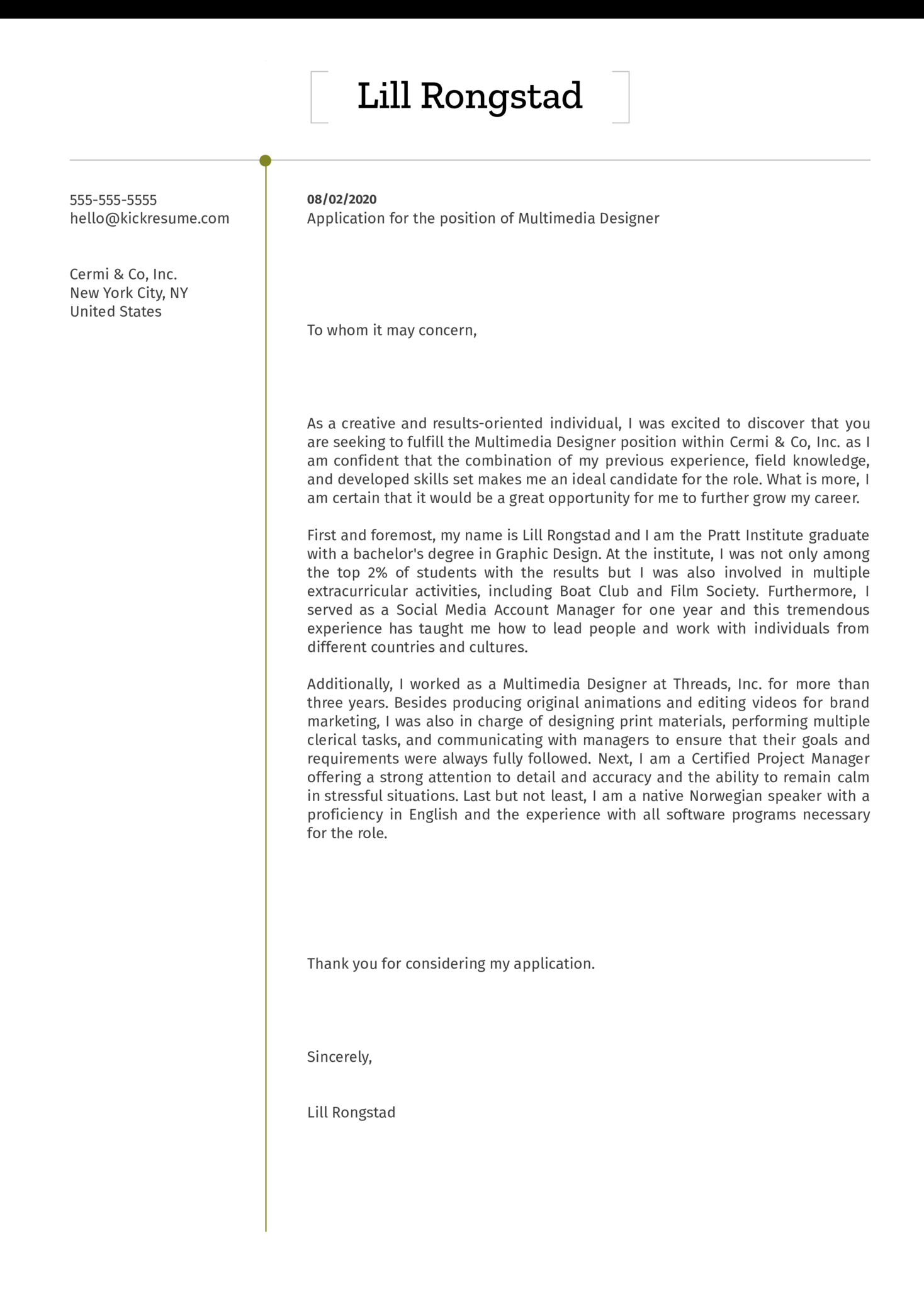 Detail Application Letter Contoh Nomer 35