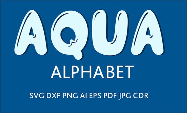 Aqua Water Font - KibrisPDR