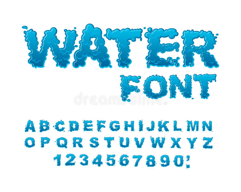 Detail Aqua Water Font Nomer 5