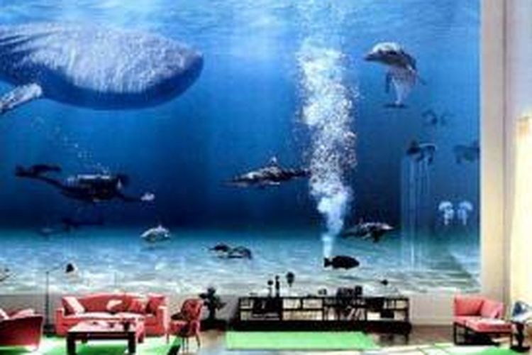 Detail Aquarium Besar Di Dalam Rumah Nomer 18