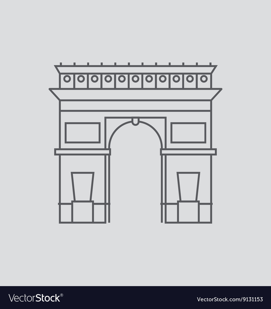 Detail Arc De Triomphe Vector Nomer 2