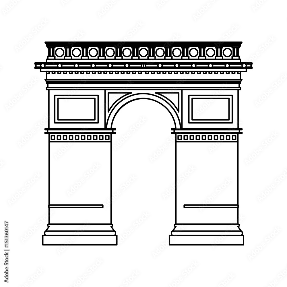 Detail Arc De Triomphe Vector Nomer 13