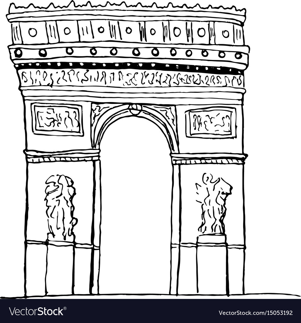 Detail Arc De Triomphe Vector Nomer 16
