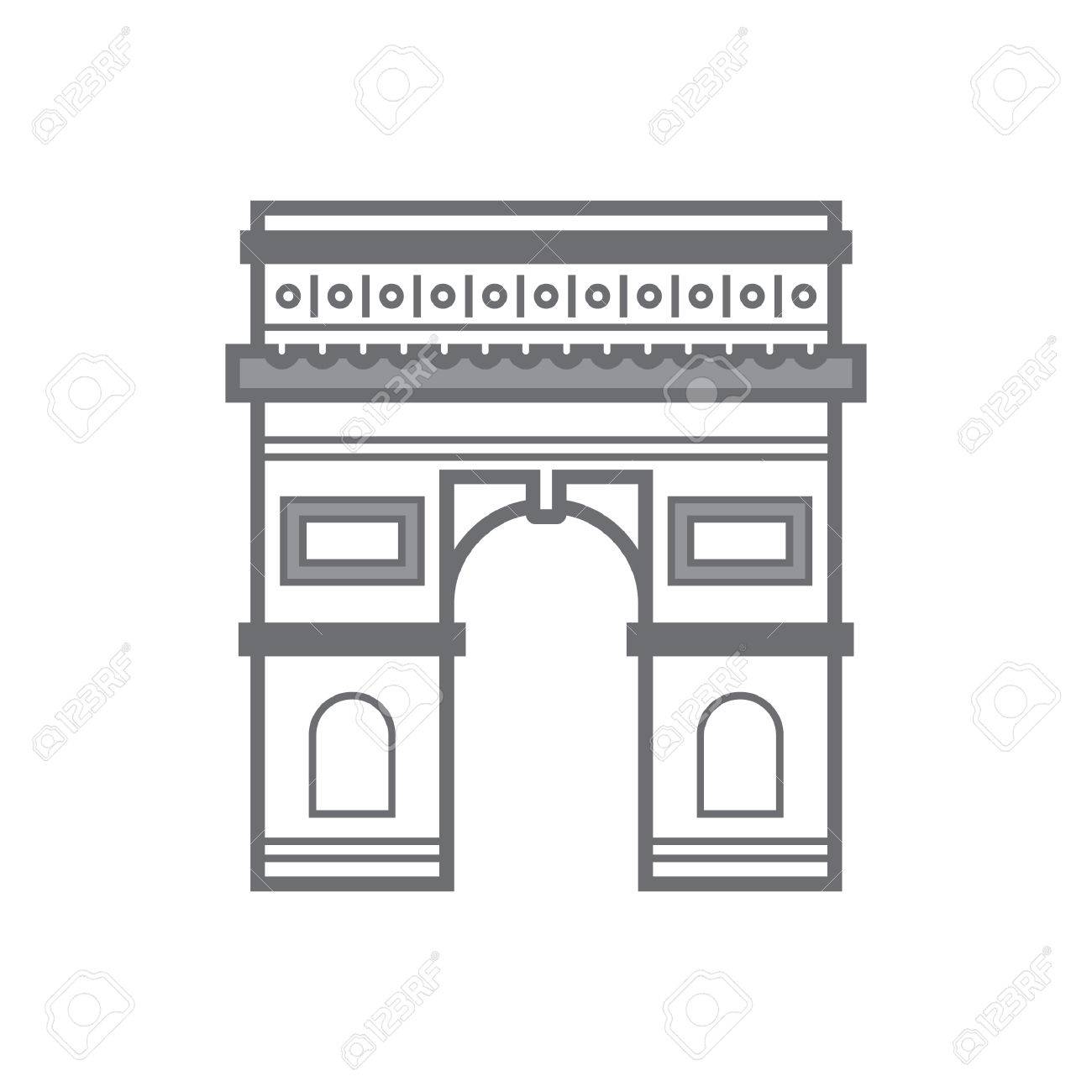 Detail Arc De Triomphe Vector Nomer 24