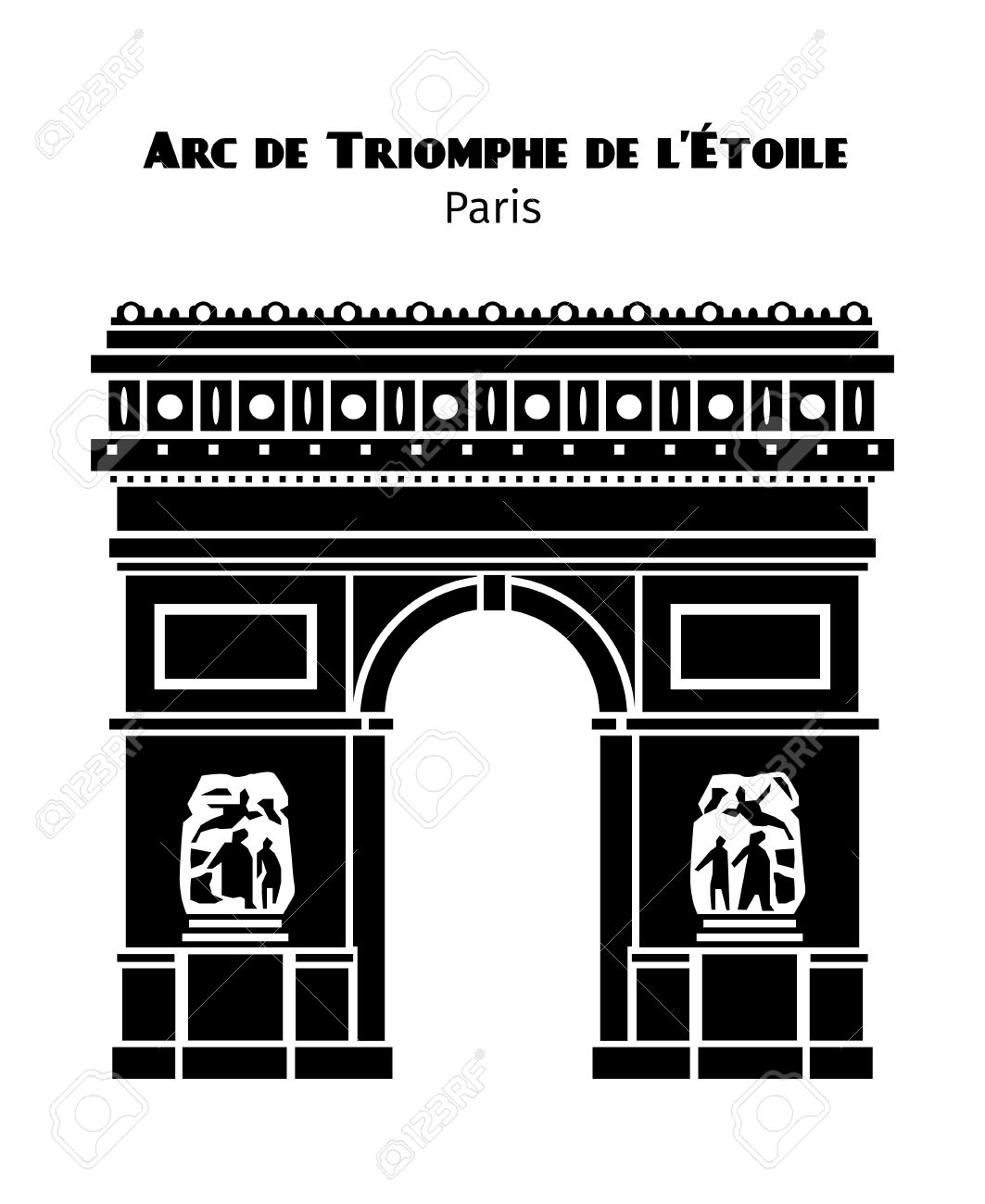 Detail Arc De Triomphe Vector Nomer 28