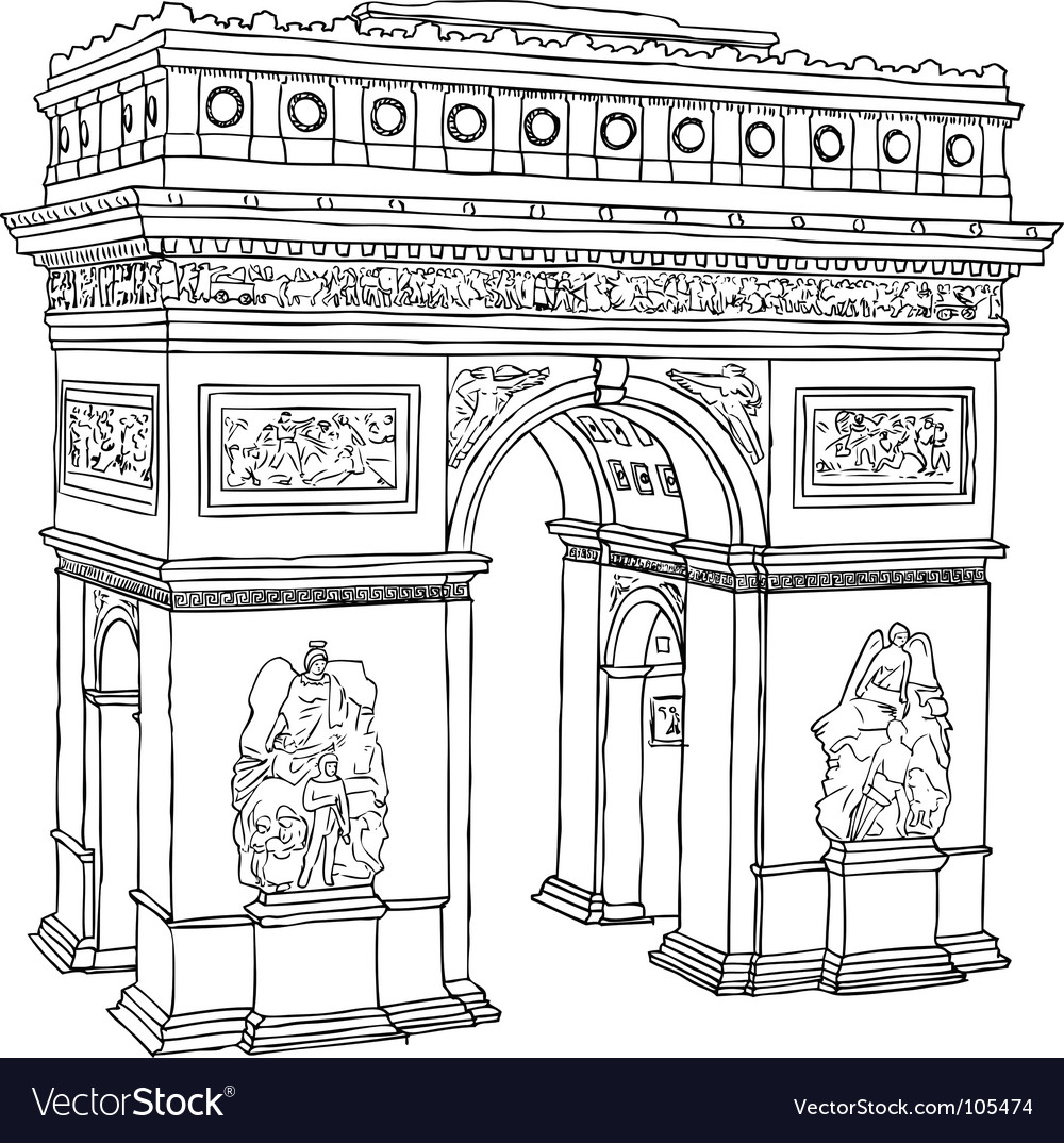 Detail Arc De Triomphe Vector Nomer 4