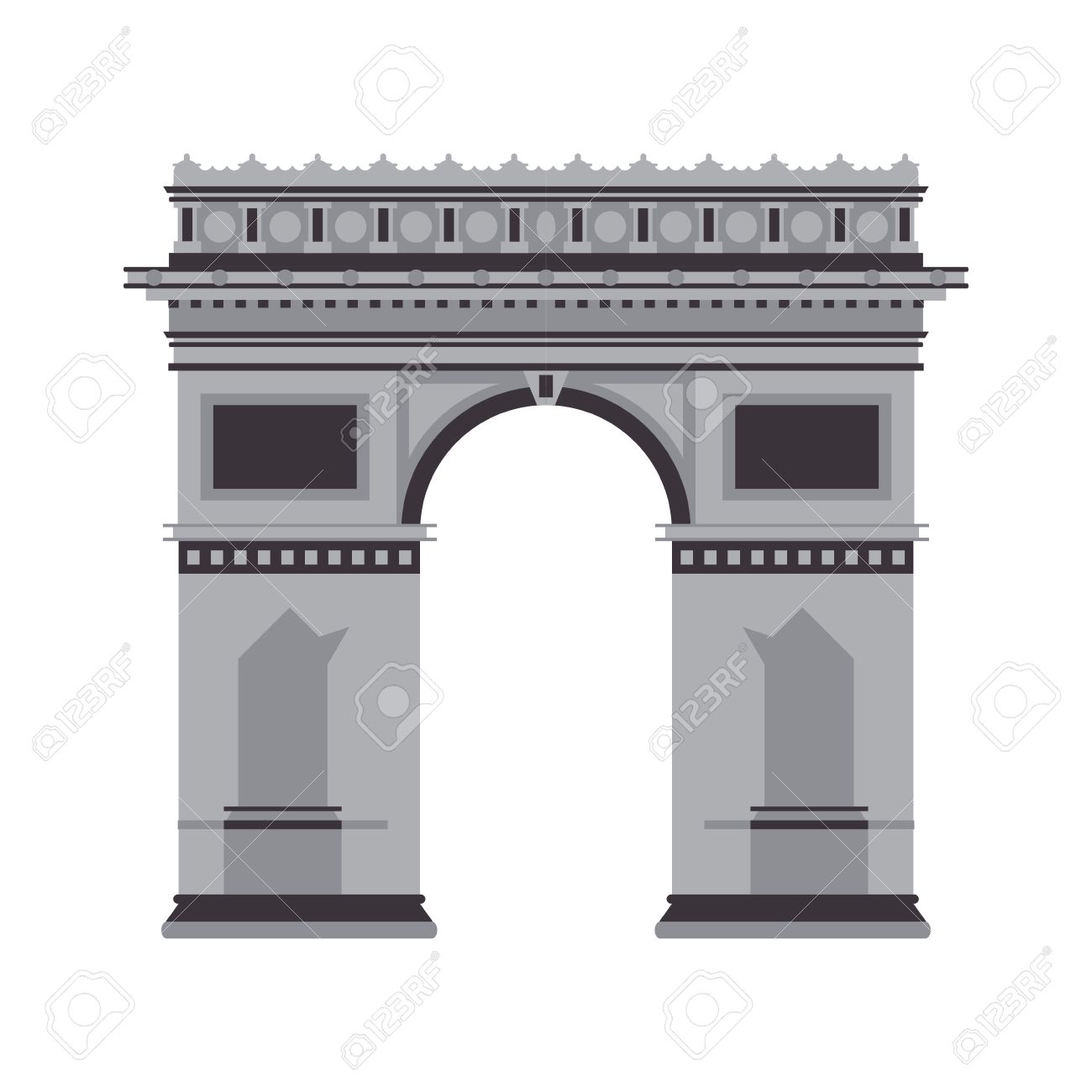 Detail Arc De Triomphe Vector Nomer 30