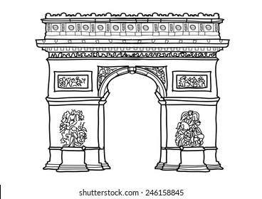 Detail Arc De Triomphe Vector Nomer 40