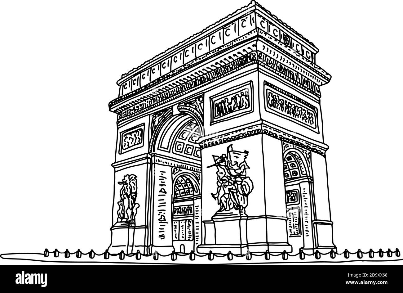 Detail Arc De Triomphe Vector Nomer 44