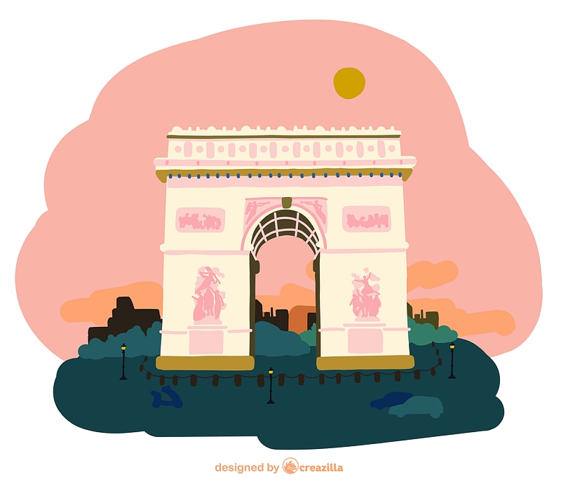 Detail Arc De Triomphe Vector Nomer 45
