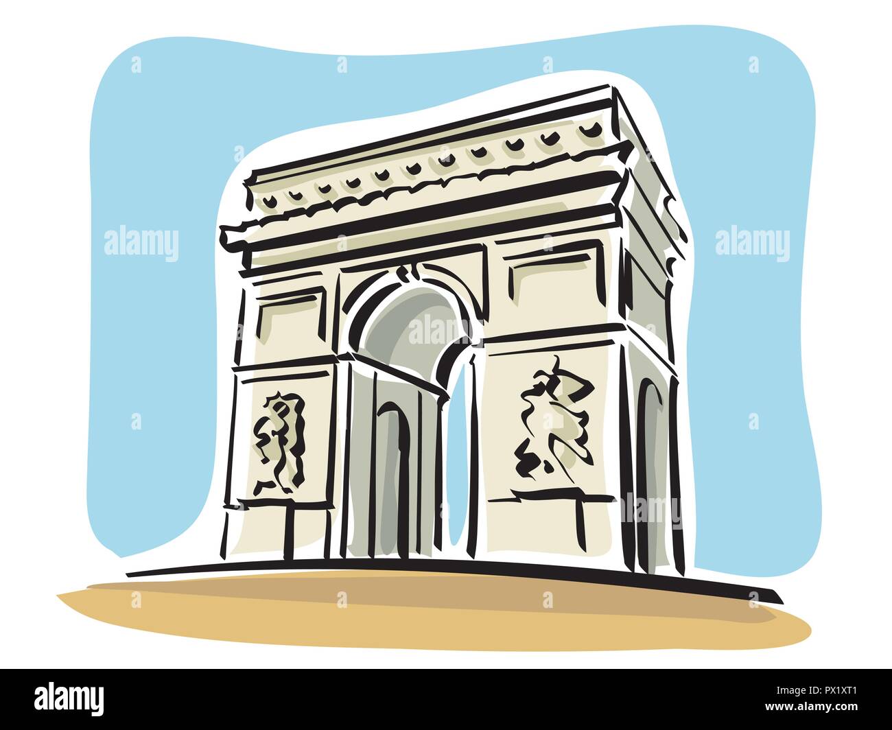 Detail Arc De Triomphe Vector Nomer 46
