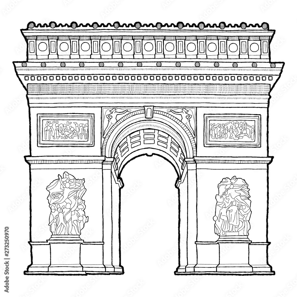 Detail Arc De Triomphe Vector Nomer 8
