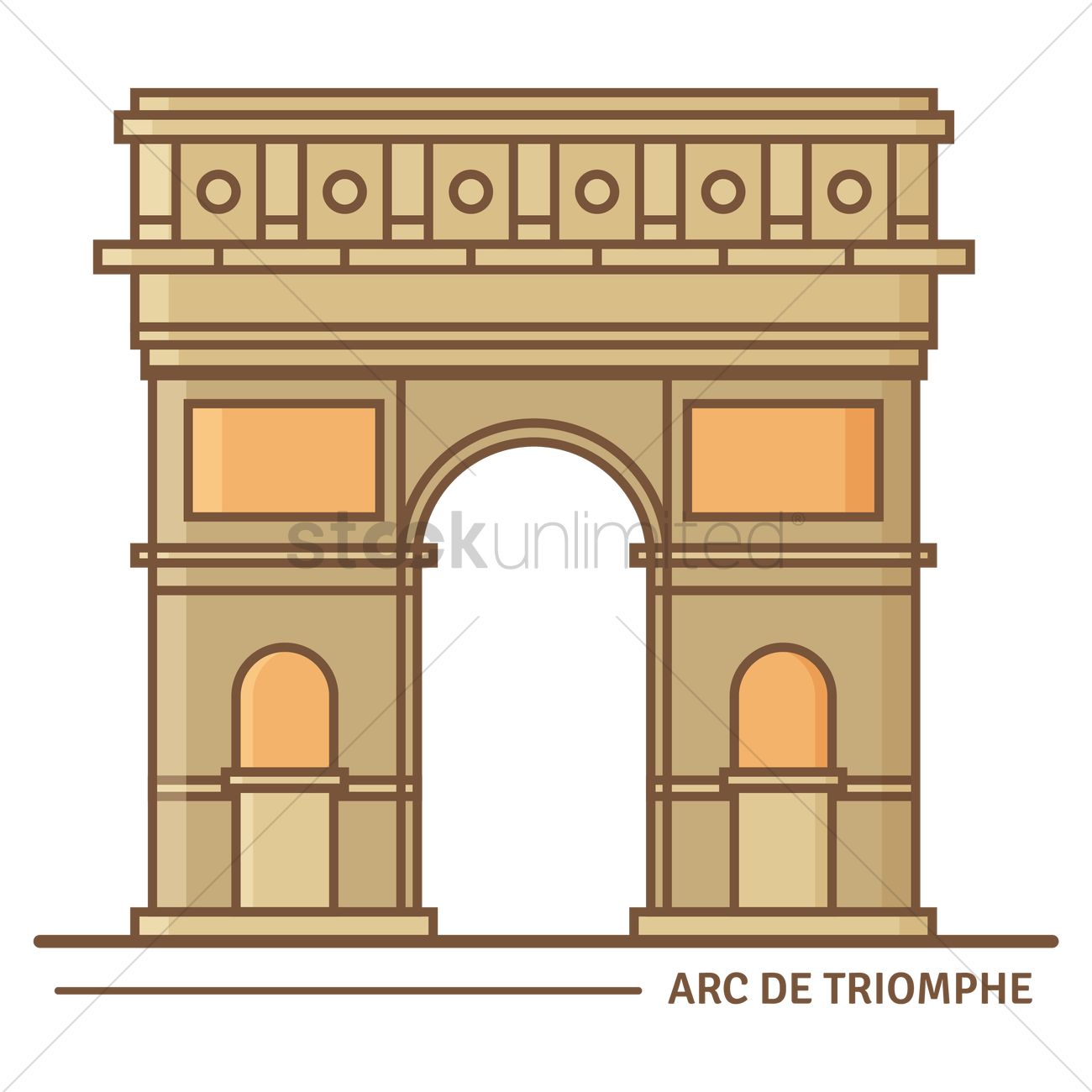 Detail Arc De Triomphe Vector Nomer 9