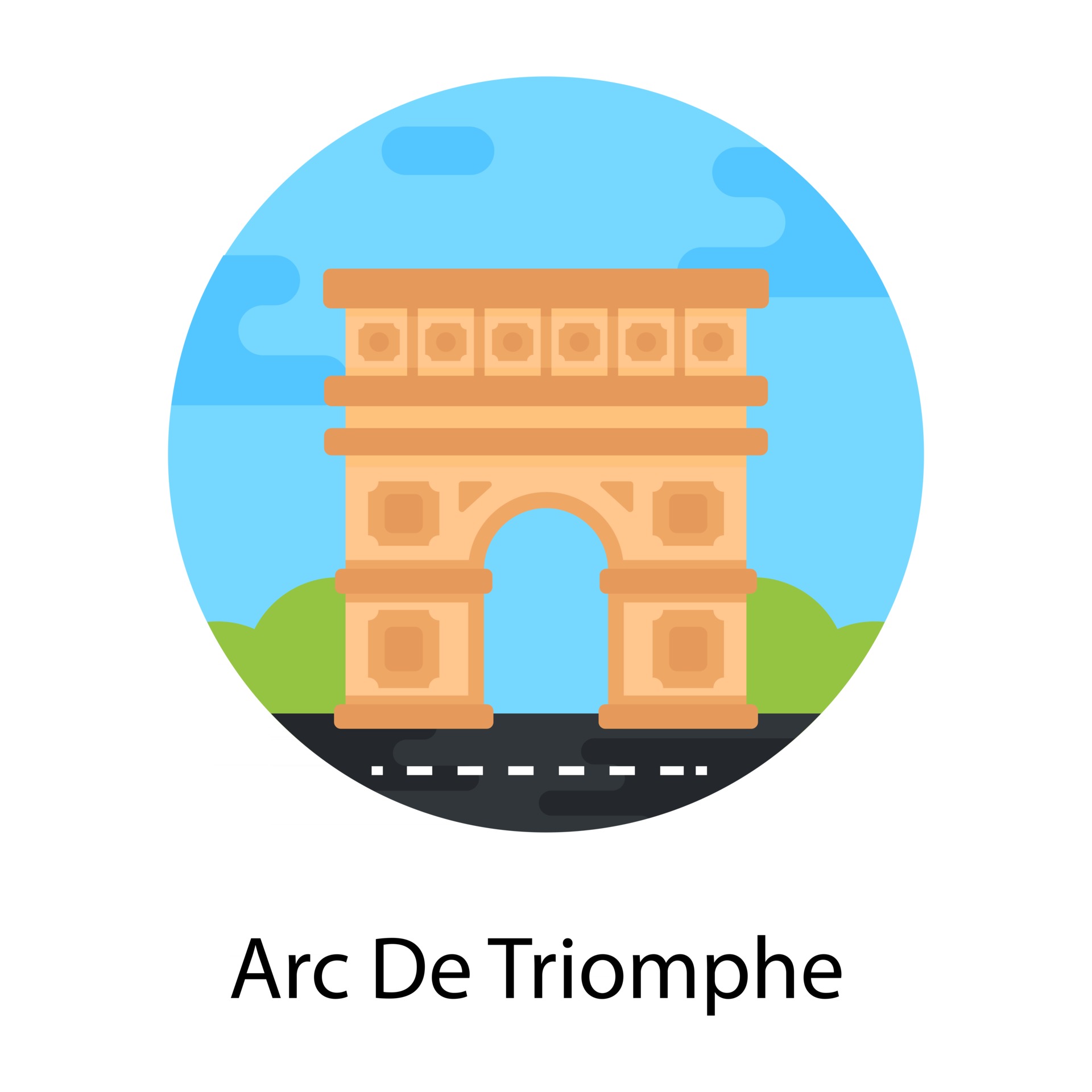 Detail Arc De Triomphe Vector Nomer 10